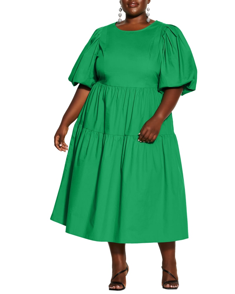 Kelly green dress plus size shop